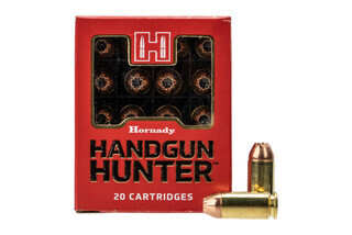 Hornady Handgun Hunter 40 S&W 135gr MonoFlex Ammo comes in a box of 20